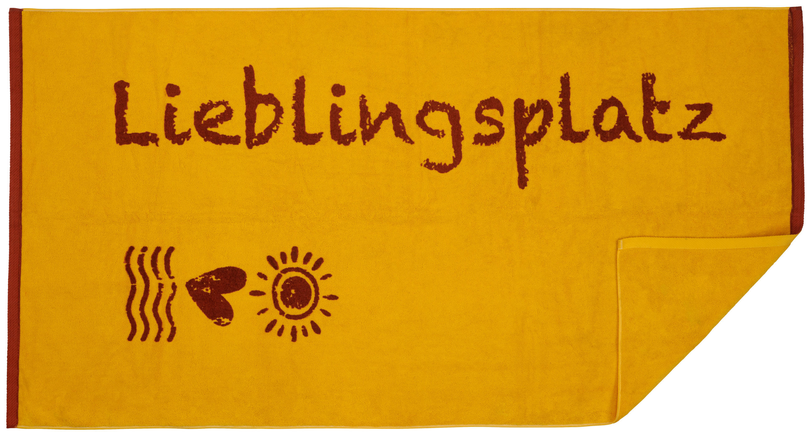 STRANDTUCH Orange 90/180 cm  - Orange, Trend, Textil (90/180cm) - Esposa