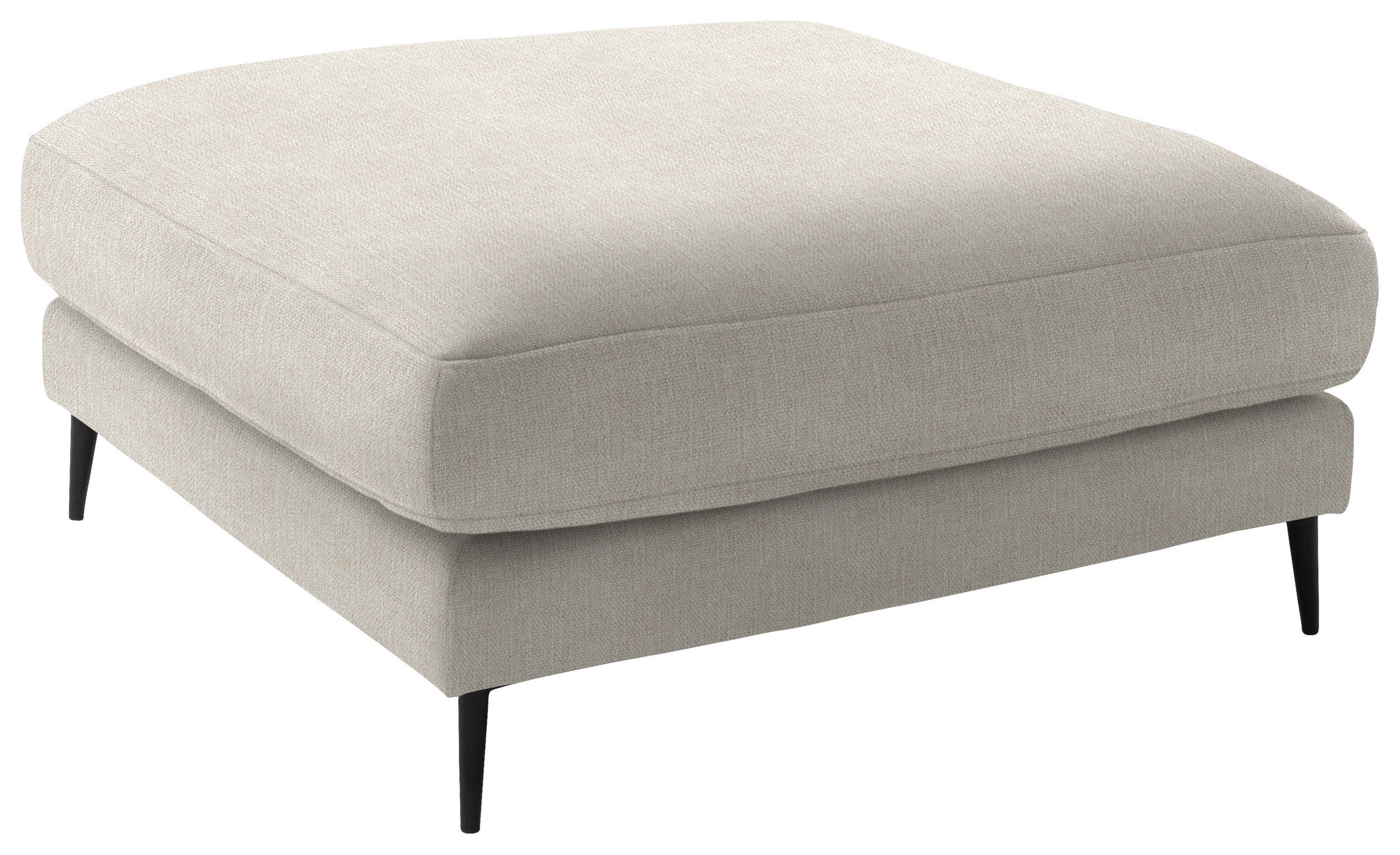 HOCKER Textil Naturfarben  - Schwarz/Naturfarben, Design, Textil/Metall (120/43/90cm) - Dieter Knoll