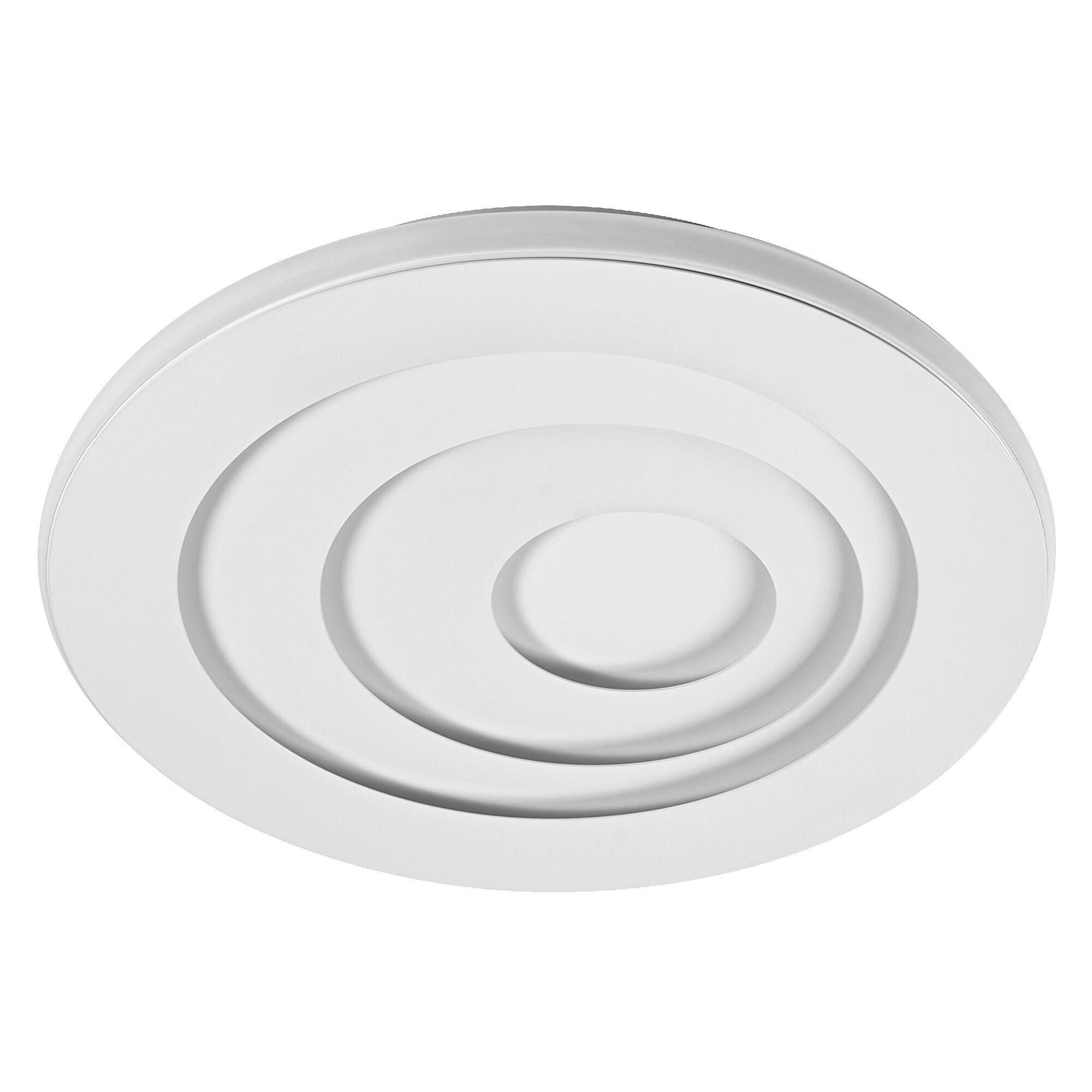 LED-DECKENLEUCHTE Orbis Spiral Round 36,5/5,6 cm   - Weiß, Design, Kunststoff/Metall (36,5/5,6cm) - Osram