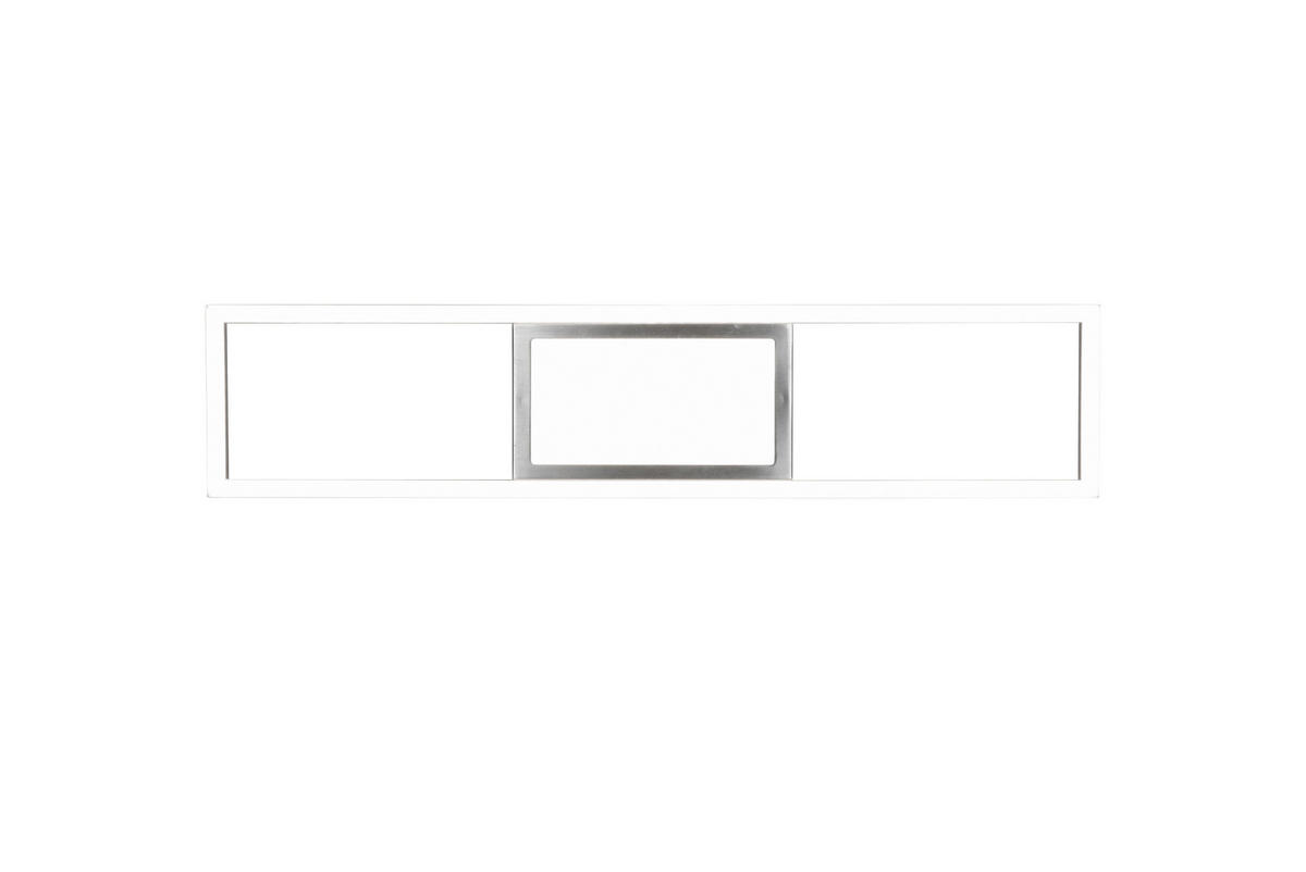 LED-TAKLAMPA Rigido  - nickelfärgad, Design, metall (60/6/13cm)