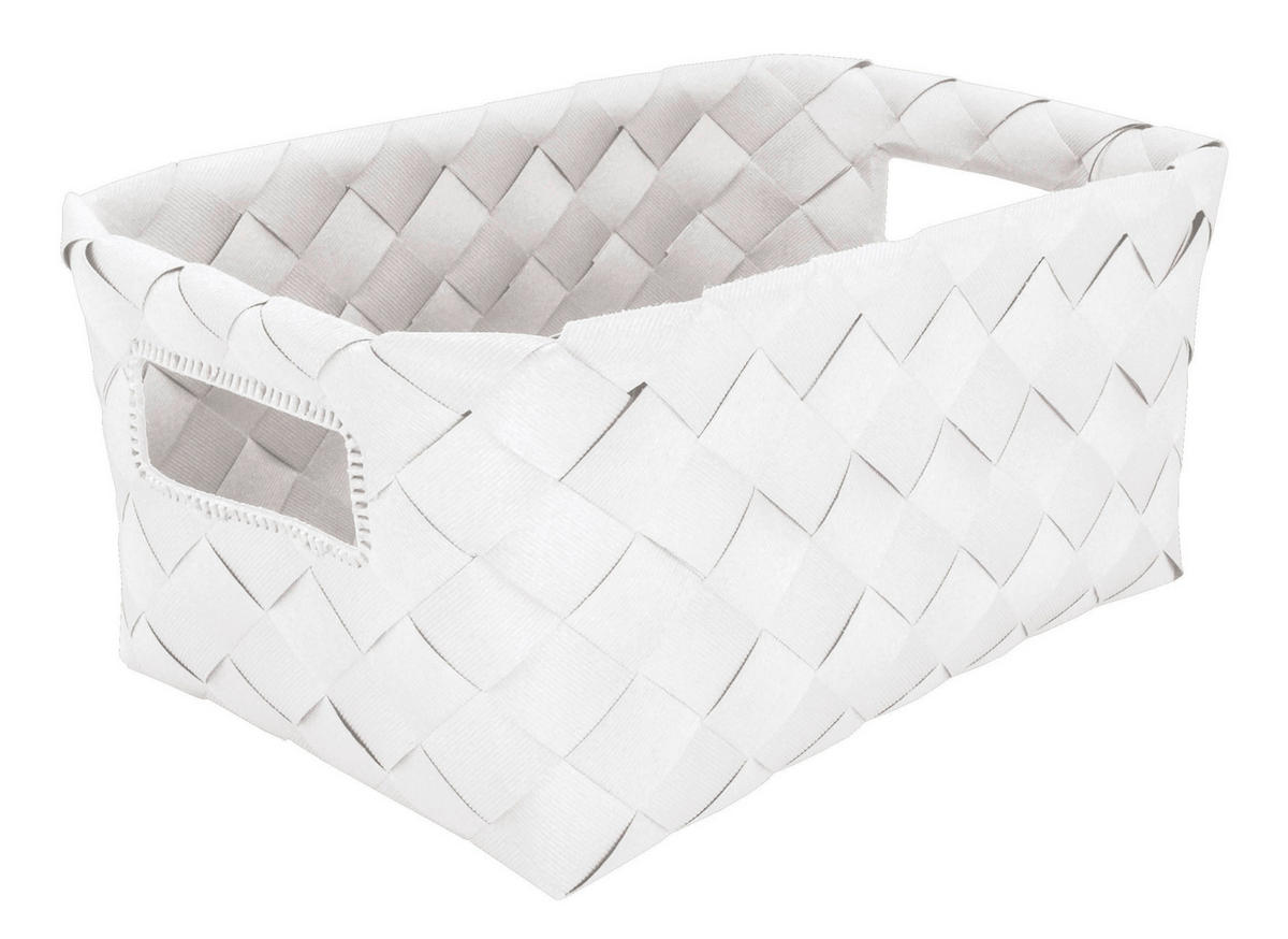 Coșuleț Pentru Depozitare    28/18,5/12 cm  - alb, Basics, plastic (28/18,5/12cm) - Kleine Wolke