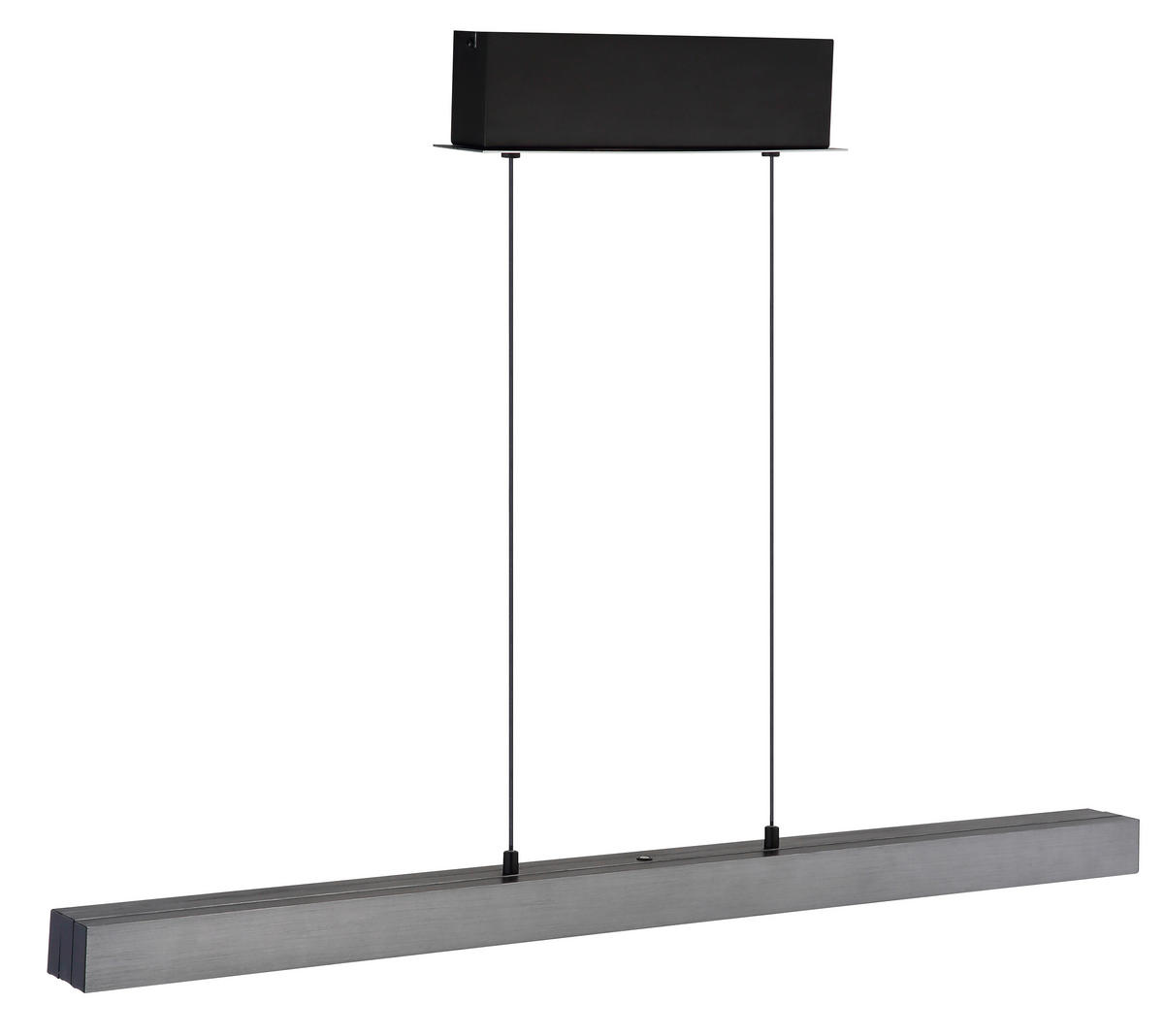LED-HÄNGELEUCHTE 95-150/7,5/80-150 cm    - Dunkelgrau/Opal, Design, Kunststoff/Metall (95-150/7,5/80-150cm) - Globo