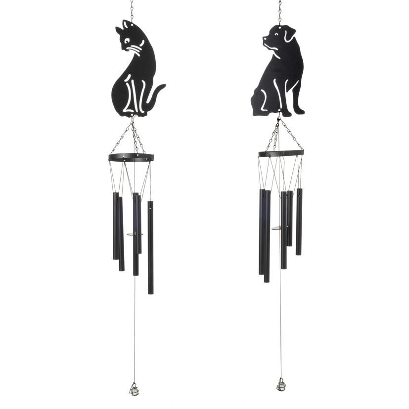 WINDSPIEL - Schwarz, Basics, Metall (12/9,5/77cm)