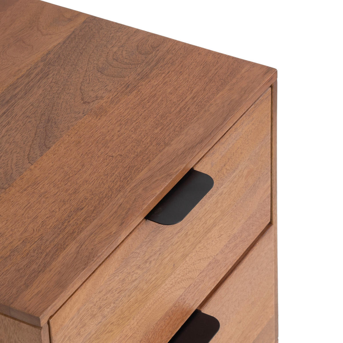 ÉJJELISZEKRÉNY keményfa mangófa natúr színű  - natúr színű/fekete, Modern, fém/fa (40/50/35cm) - MID.YOU