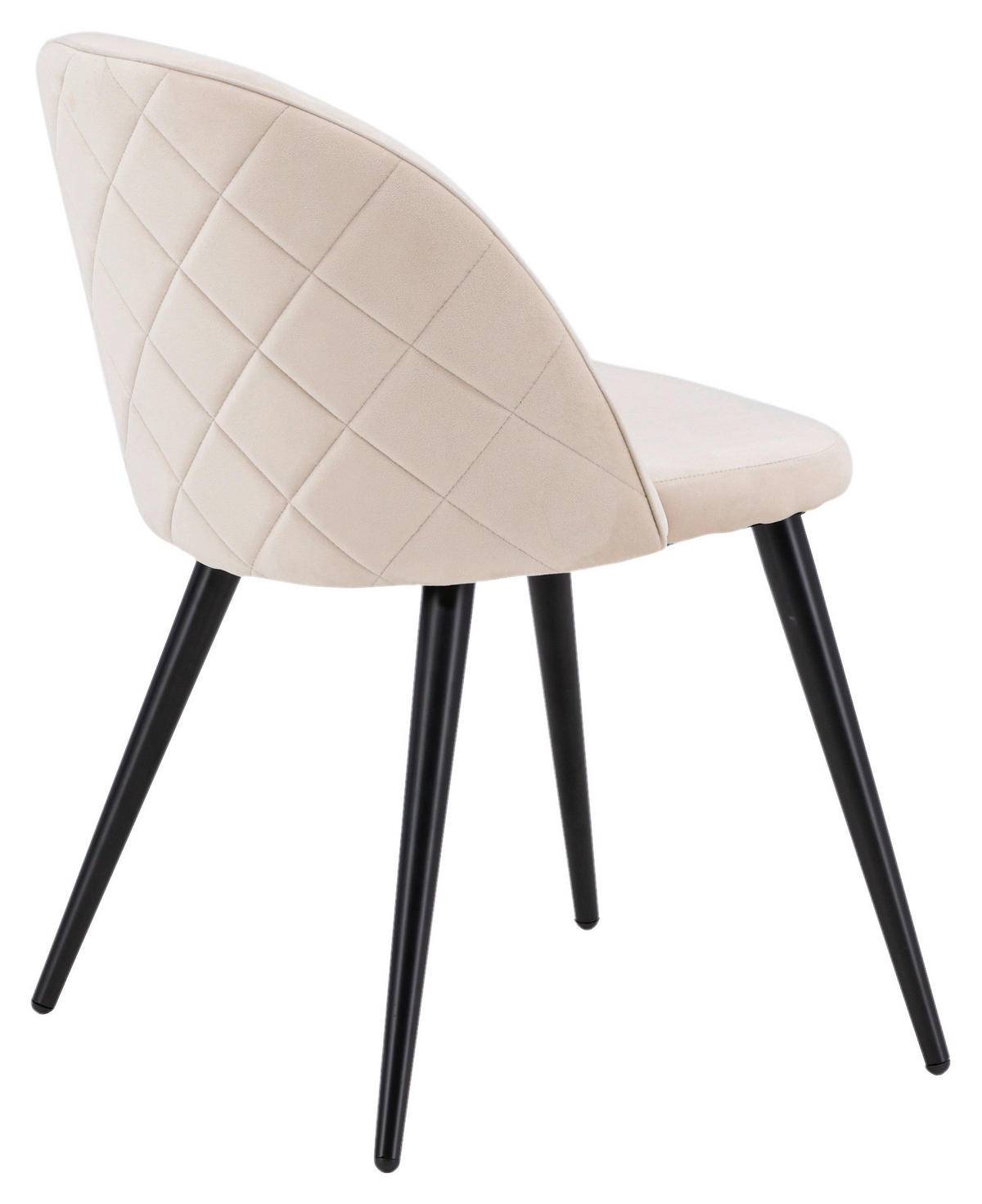 STOLSET stål sammet  - beige/svart, Design, metall/textil (50/76,5/57cm) - Livetastic