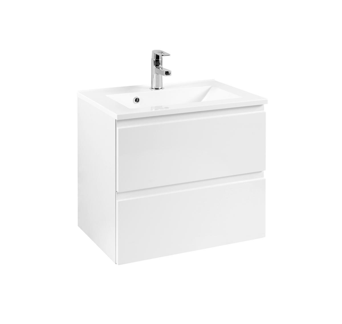 WASCHTISCHKOMBI 60 cm  - Weiß, Design, Holzwerkstoff (60cm) - Xora