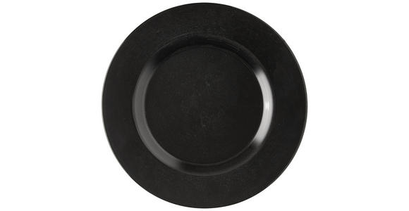 PLATZTELLER Glas - Schwarz, Trend, Glas (32,5cm) - Novel