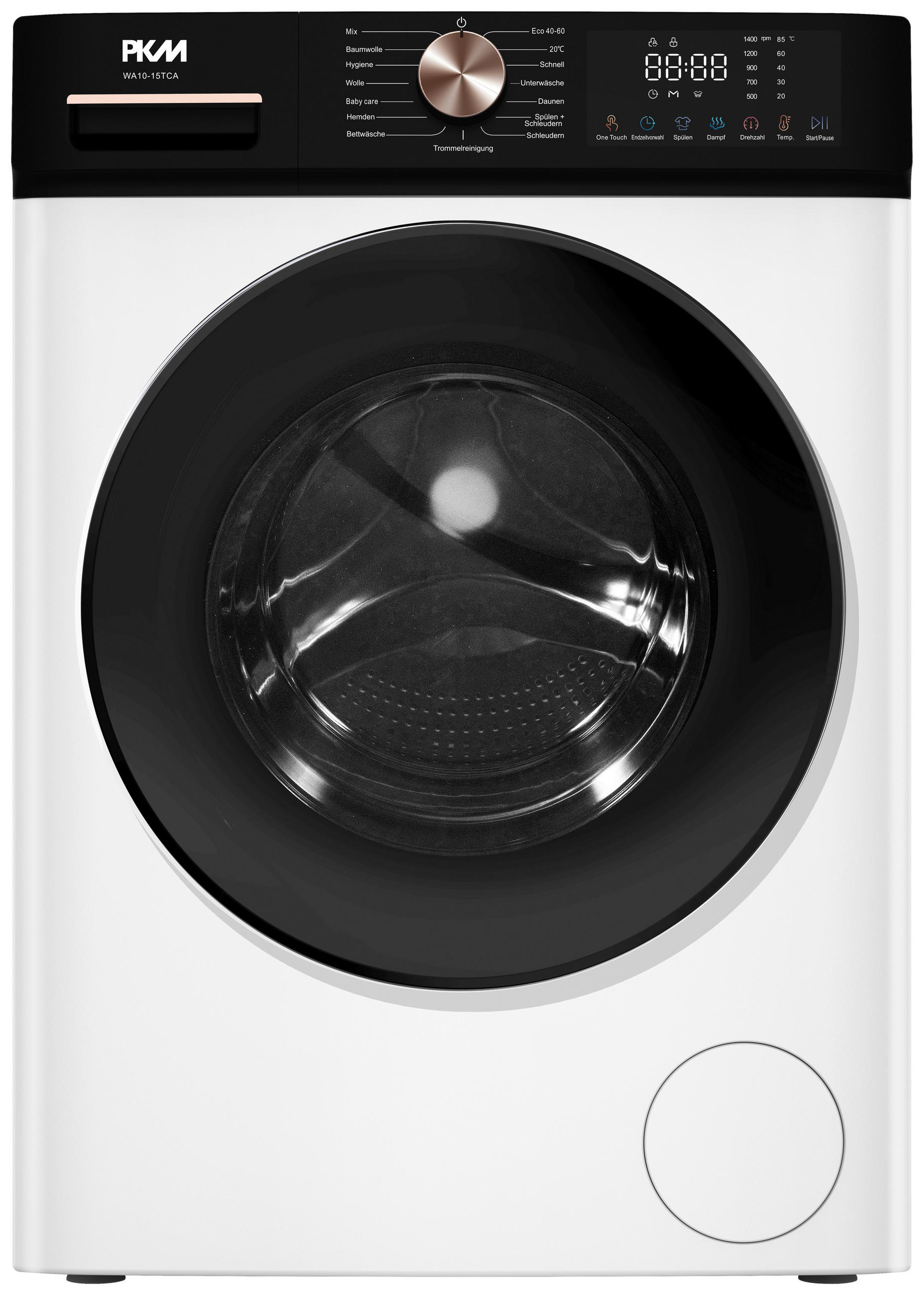 WASCHMASCHINE   - Weiß, Basics, Metall (60/84,7/57,7cm) - PKM