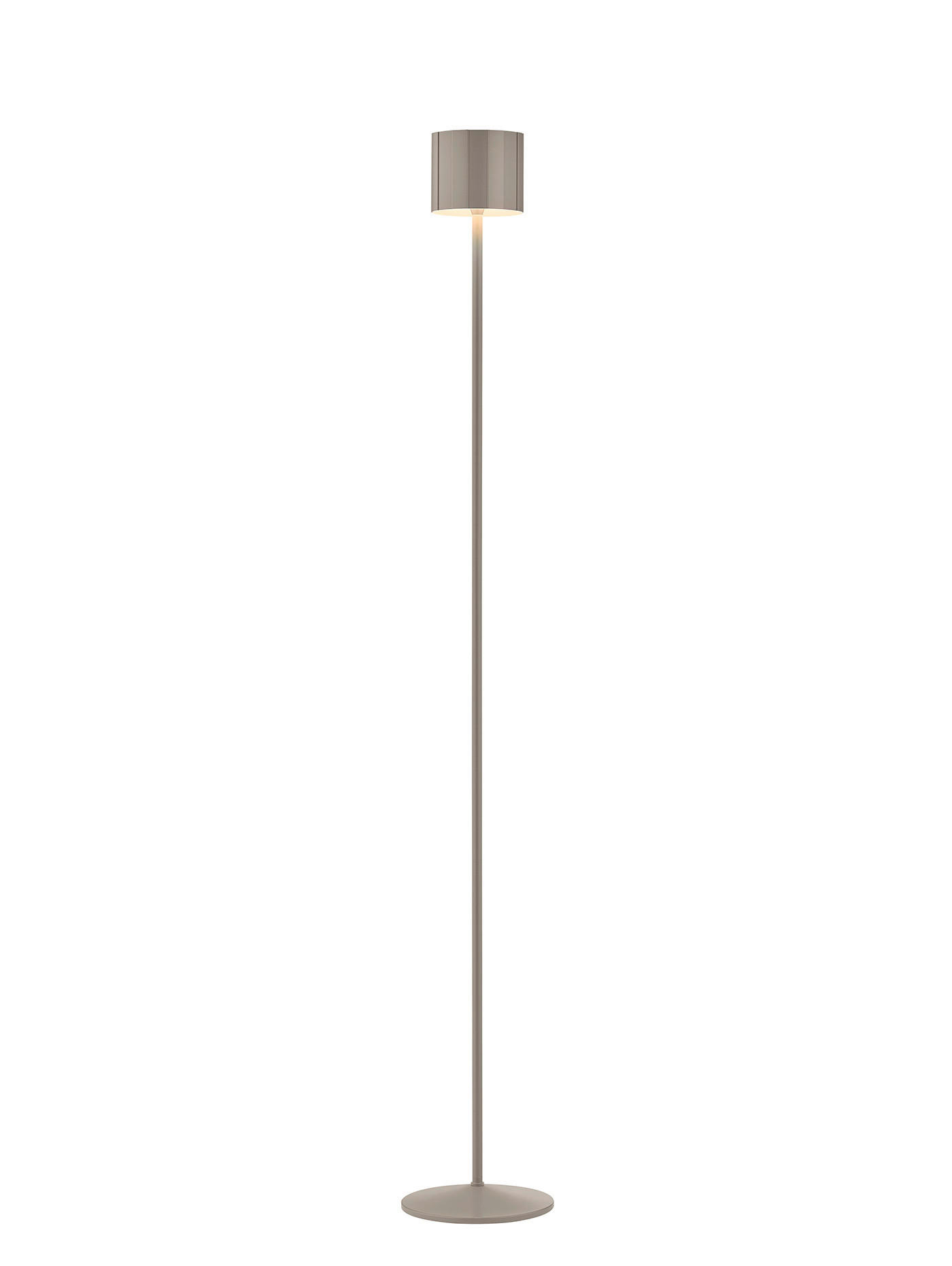 AKKU-STEHLEUCHTE Marisa 19/125 cm  - Taupe, MODERN, Metall (19/125cm) - Musterring