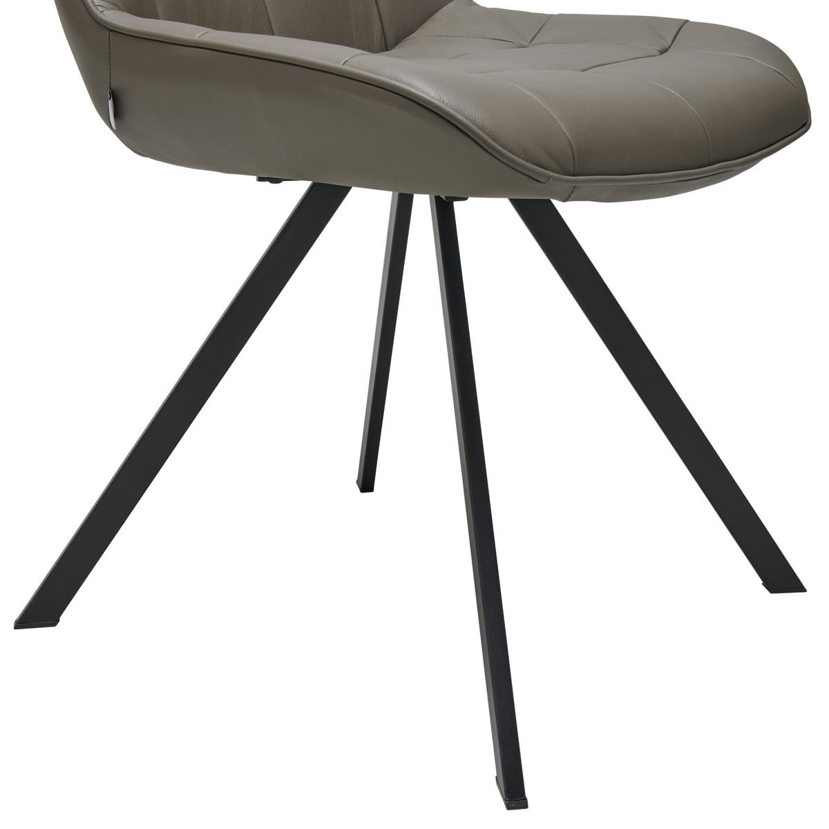 ŽIDLE, hnědá - černá/hnědá, Design, kov/kůže (56/86/60cm) - Livetastic