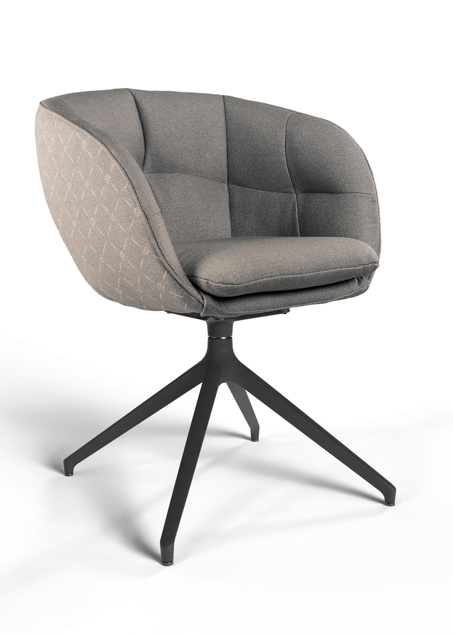 Dieter Knoll Armlehnstuhl Graubraun 62x81x63 cm