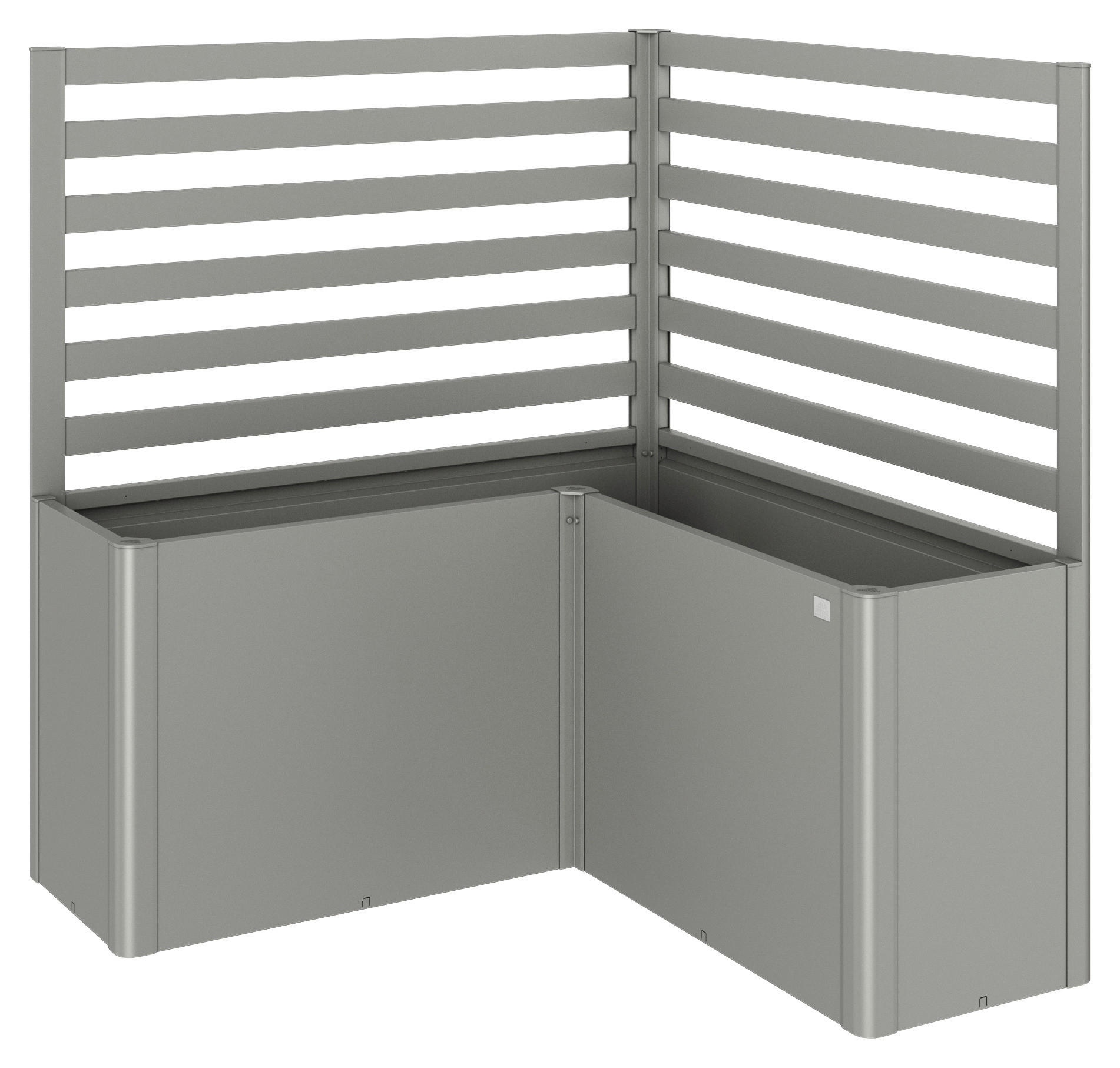 RANKGITTER ohne Hochbeet  - Grau, Basics, Metall (152/91/152cm) - Biohort