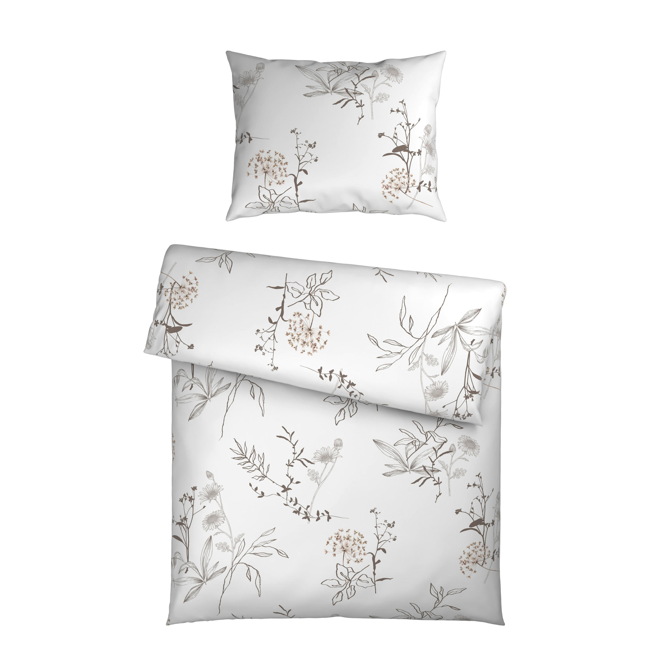 BETTWÄSCHE Satin 140/200 cm  - Weiß, KONVENTIONELL, Textil (140/200cm) - Esposa