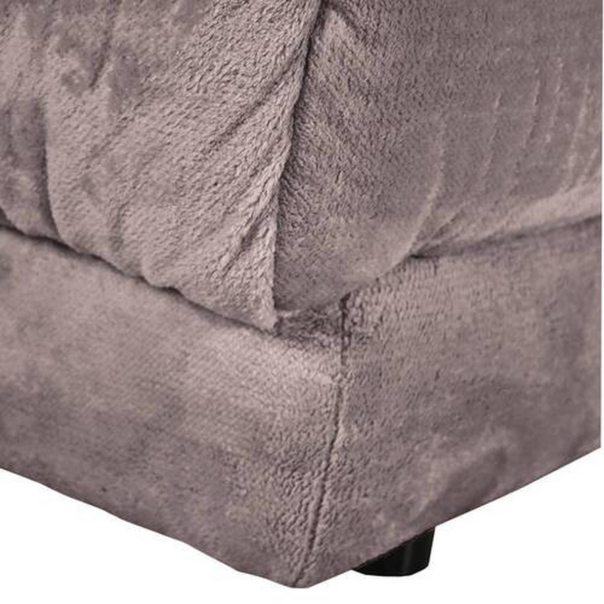 HÖRNSOFFA i plysch lerfärgad  - lerfärgad/svart, Design, textil/plast (170/250cm) - MID.YOU