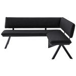ECKBANK 190/150 cm  in Schwarz  - Schwarz, MODERN, Textil/Metall (190/150cm) - Cantus