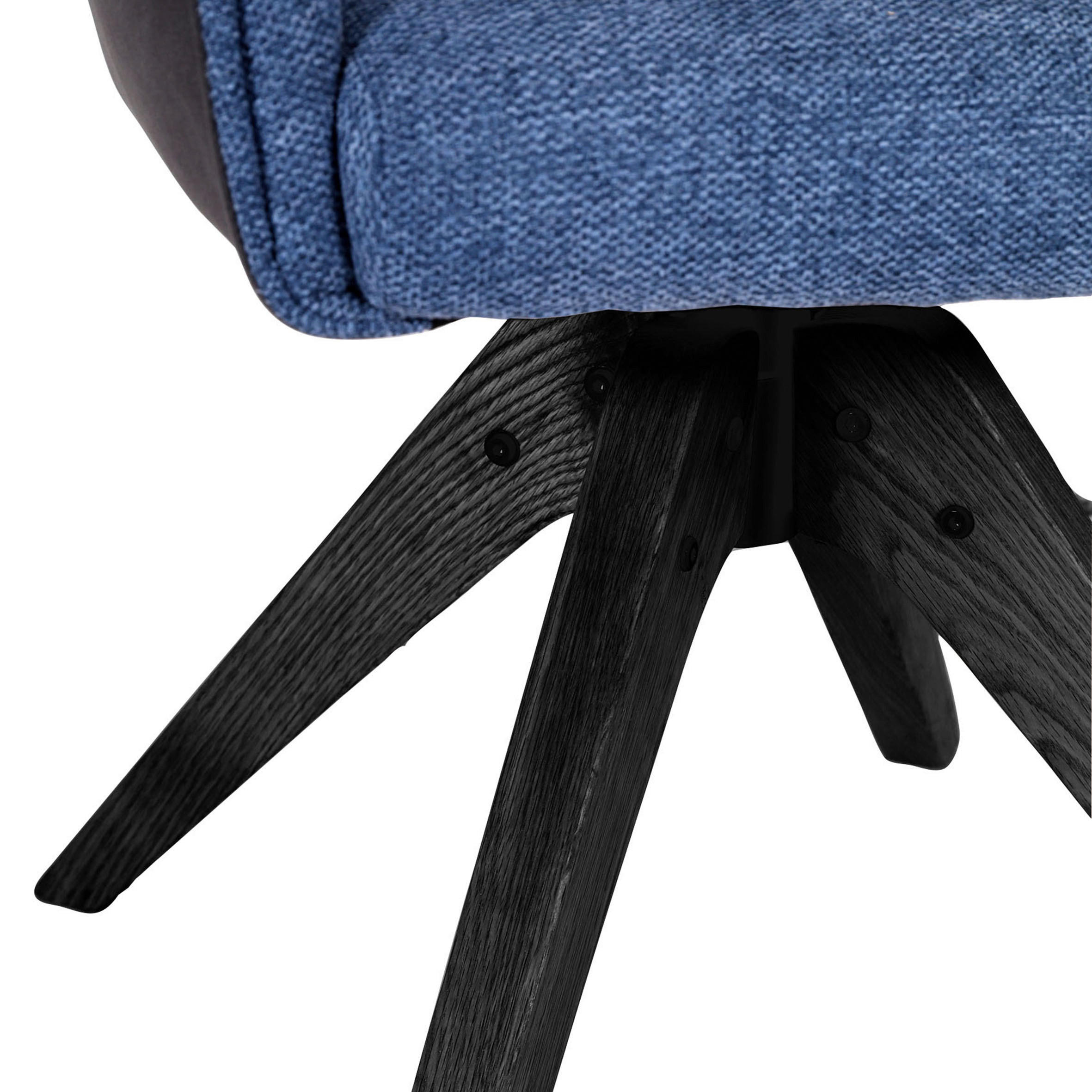 ARMLEHNSTUHL  in Flachgewebe  - Blau/Anthrazit, Design, Holz/Textil (62/84/56cm) - Landscape