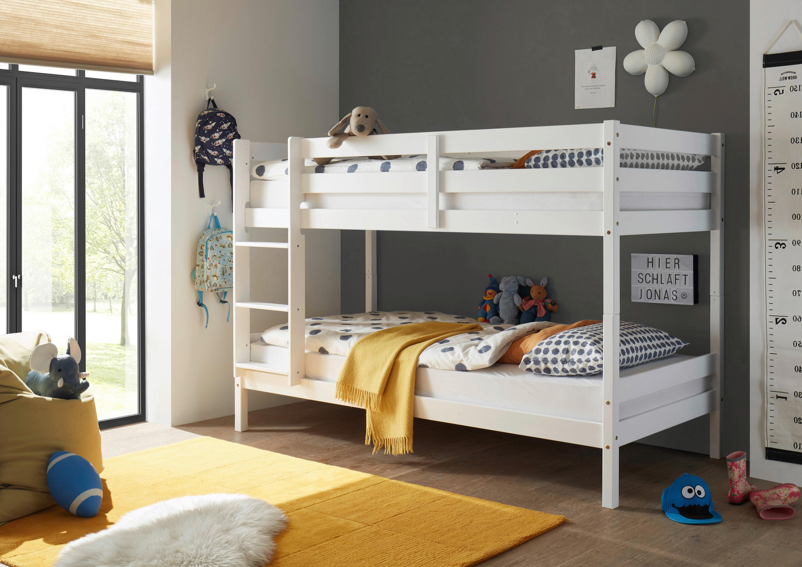 POGRAD - bela/barve bukve, Moderno, les (97/140/207cm) - Linea Natura