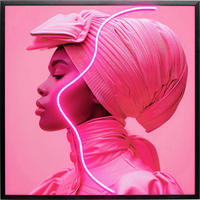 BILD Frauen  - Pink/Schwarz, Design, Kunststoff (80/80/3cm) - Kare-Design