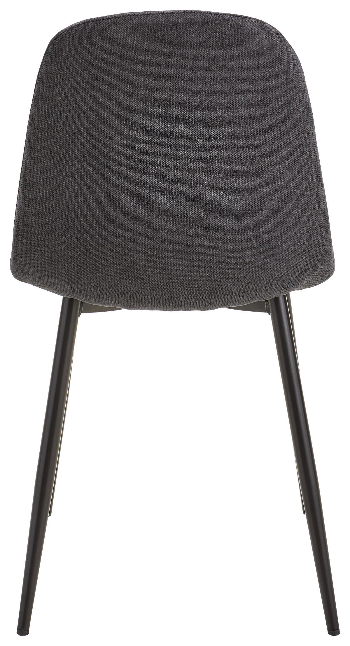 STUHL  in Eisen Mikrofaser Metall, Textil  - Schwarz, Basics, Textil/Metall (43/85/54cm) - P & B