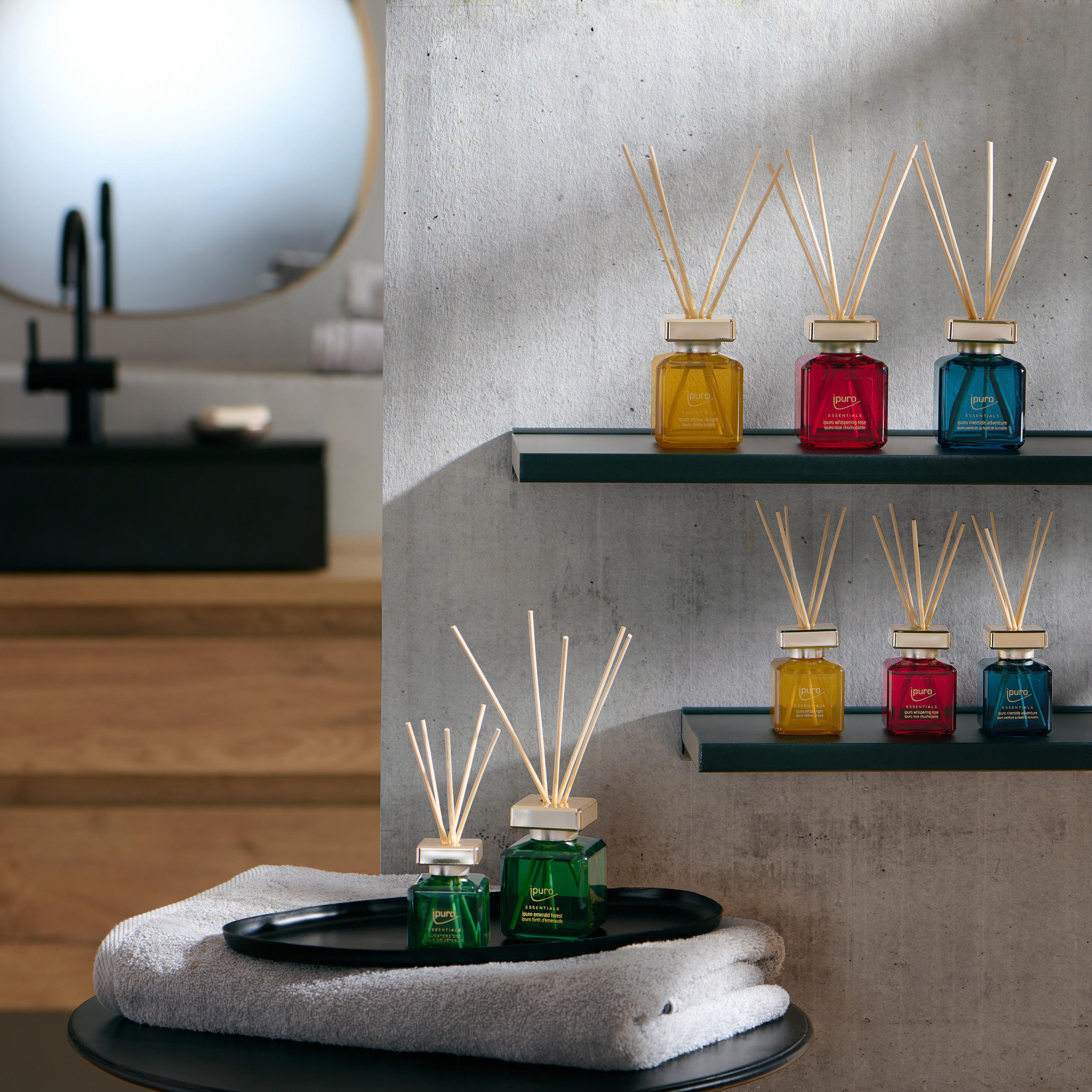 DIFFUSER  - Weinrot/Goldfarben, Basics (6,1/6,9/22,6cm) - Ipuro