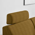 ECKSOFA in Webstoff Dunkelgelb 224/165 cm - Dunkelgelb/Schwarz, KONVENTIONELL, Kunststoff/Textil (224/165cm) - Xora