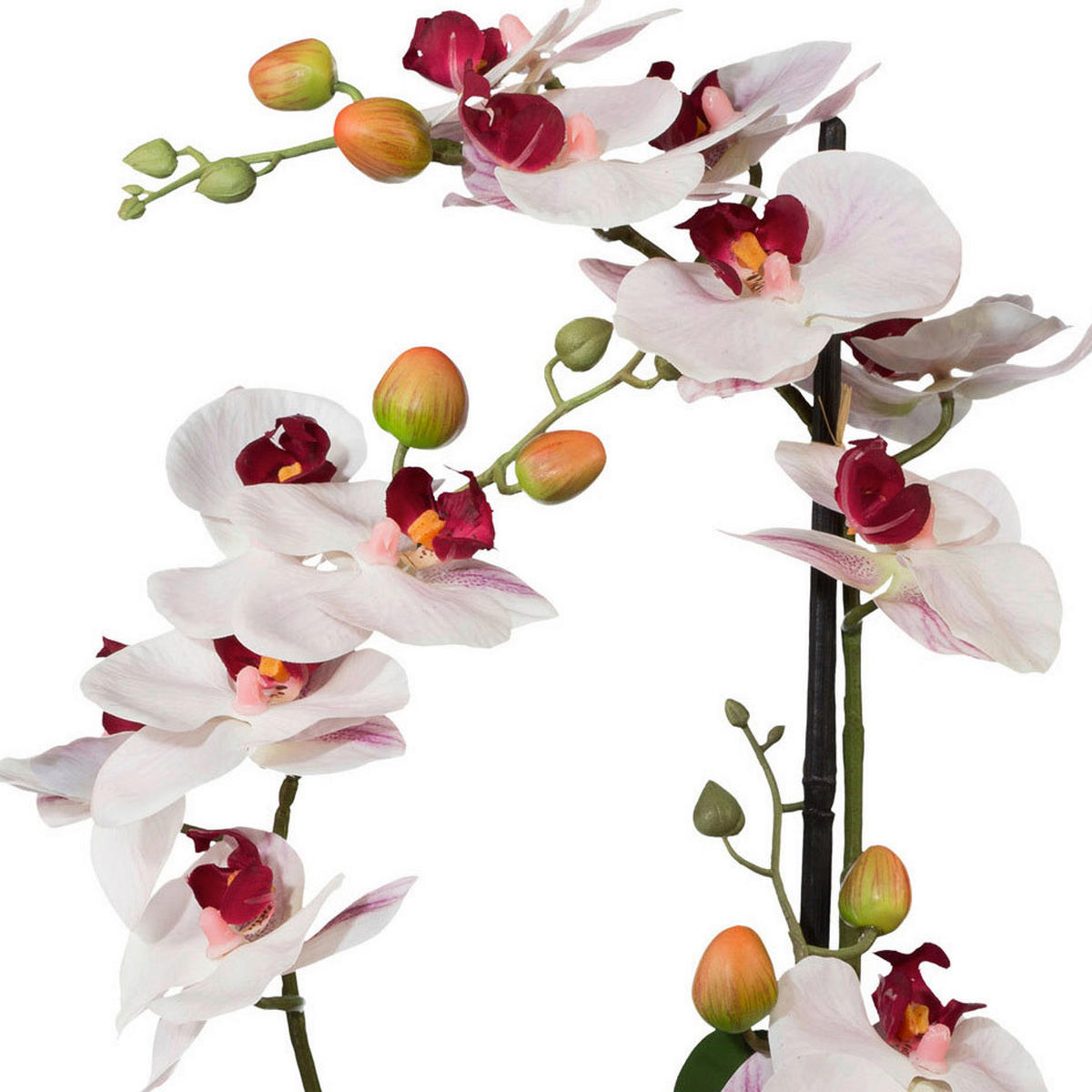 KUNSTBLUME - Rosa/Weiß, Basics, Keramik/Kunststoff (42cm)