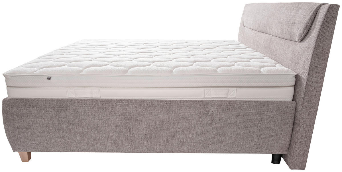 KÁRPITOZOTT ÁGY 180/200 cm  szürke  - szürke, Basics, textil/fa (180/200cm) - Esposa