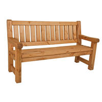 GARTENBANK 184/96/69,5 cm Kiefer   - Braun/Kieferfarben, MODERN, Holz (184/96/69,5cm) - Gardenson