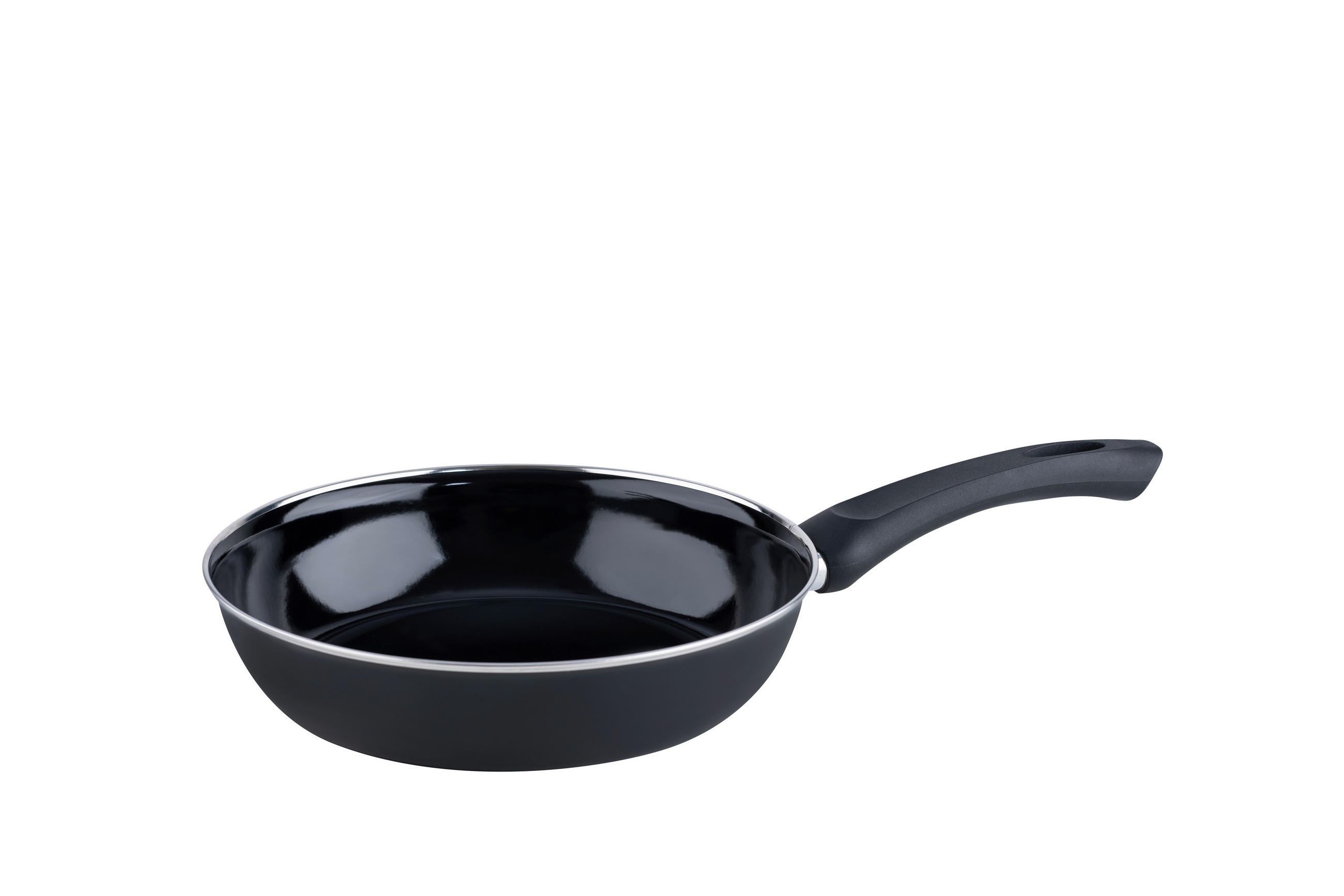 PFANNE  - Schwarz, Basics, Metall (24/5,6cm) - Riess