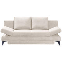 SCHLAFSOFA Cord Beige  inkl. Bettkasten, Schlaffunktion, Armteilverstellung  - Beige/Schwarz, Design, Textil/Metall (200/85/90cm) - Novel
