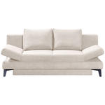 SCHLAFSOFA Cord Beige  inkl. Bettkasten, Schlaffunktion, Armteilverstellung  - Beige/Schwarz, Design, Textil/Metall (200/85/90cm) - Novel