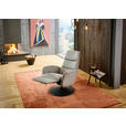 RELAXSESSEL in Leder Greige  - Greige/Schwarz, Design, Leder/Metall (76/108/86cm) - Dieter Knoll