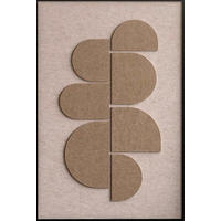BILD 80/120/10 cm  - Beige/Schwarz, Basics, Holz/Kunststoff (80/120/10cm) - Wandkraft