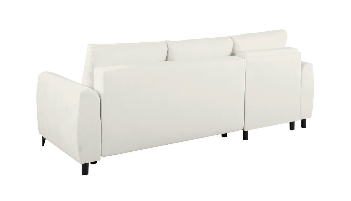 ECKSOFA Moli Hellgrau  - Hellgrau/Schwarz, Design, Textil/Metall (236/148cm) - MID.YOU
