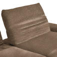ECKSOFA  in Bouclé Hellbraun  280/170-195 cm  - Hellbraun/Schwarz, Design, Textil/Metall (280/170-195cm) - Dieter Knoll