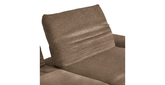 ECKSOFA  in Bouclé Hellbraun  280/170-195 cm  - Hellbraun/Schwarz, Design, Textil/Metall (280/170-195cm) - Dieter Knoll