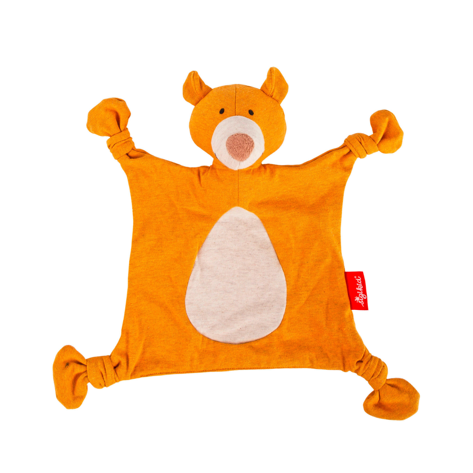 SCHMUSETUCH - Senfgelb/Weiß, Basics, Textil (22/26/11cm) - Sigikid