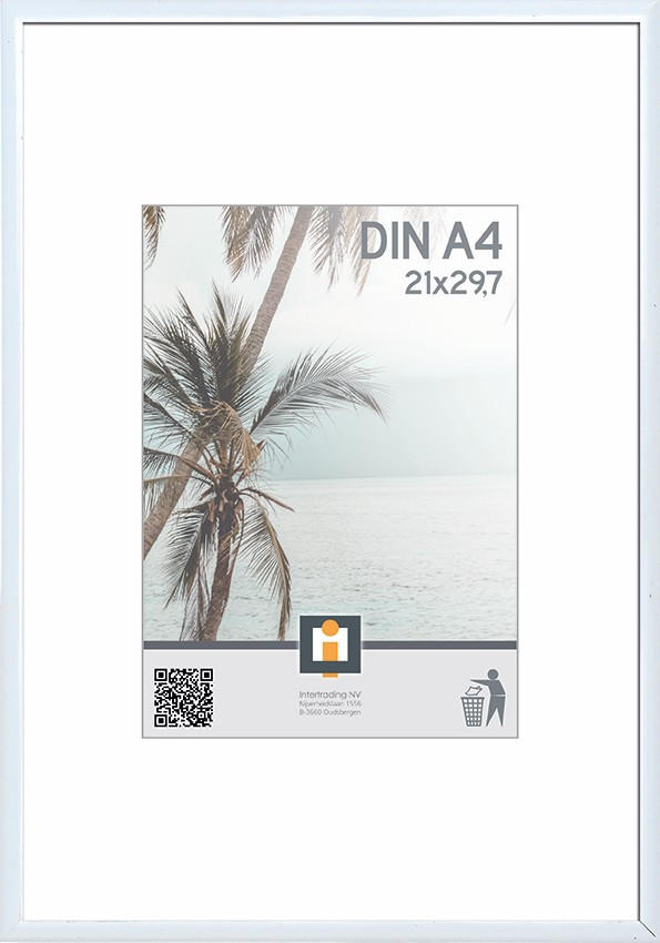 OKVIR ZA SLIKE     21/30 cm     - bijela, Basics, staklo/plastika (21/30cm)