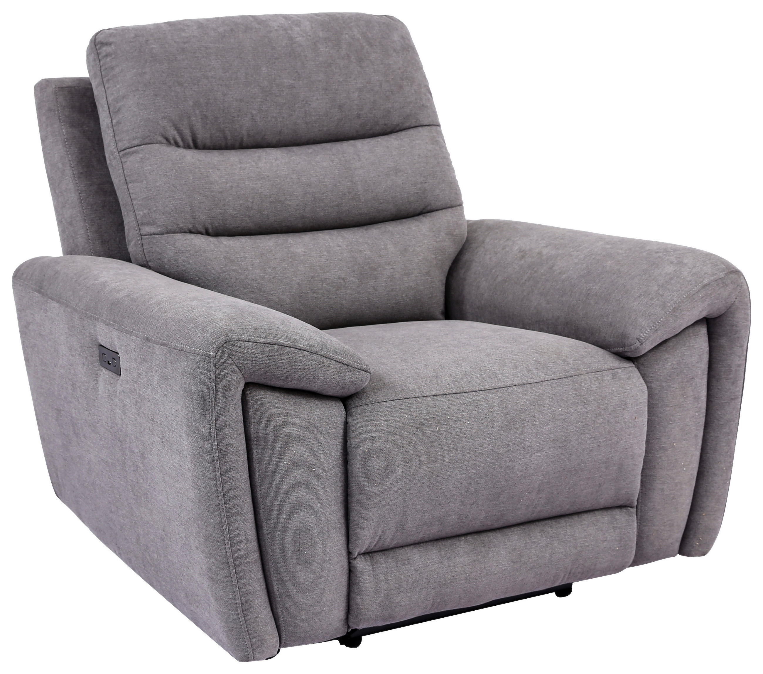 RELAXFÅTÖLJ i trä, textil grå  - grå/svart, Klassisk, trä/textil (111,5/94/100cm) - Xora