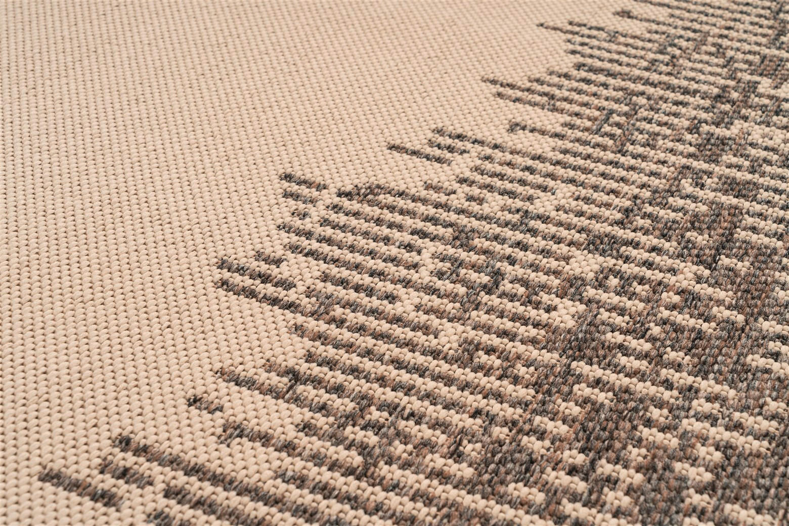 Thumbnail - Kayoom Flachwebeteppich Splash 900 Creme / Braun, Braun, Creme, Textil, Retro, rechteckig, 200x290 cm, pflegeleicht, Tep...