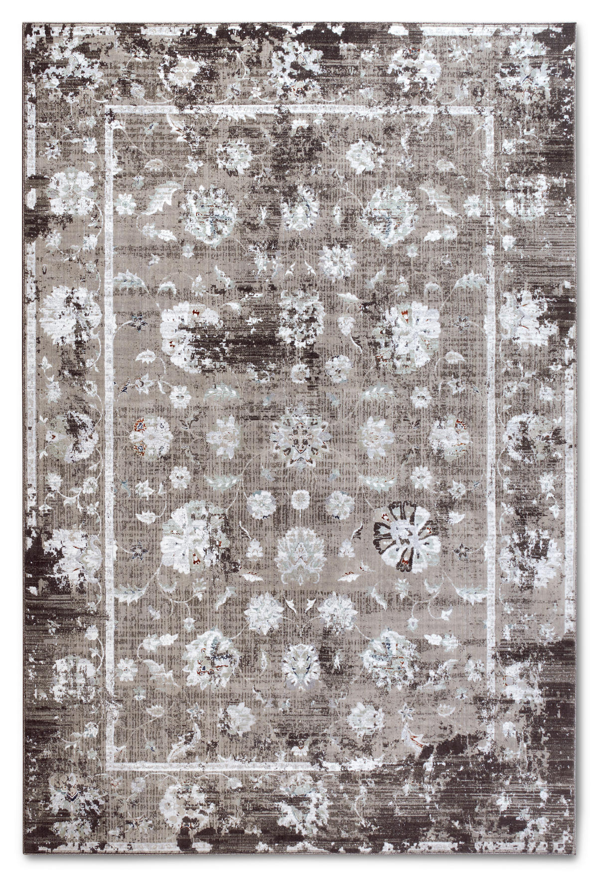 VINTAGE-TEPPICH 155/235 cm V&B 106069 Braun, Weiß  - Braun/Weiß, Design, Kunststoff/Textil (155/235cm) - Villeroy & Boch