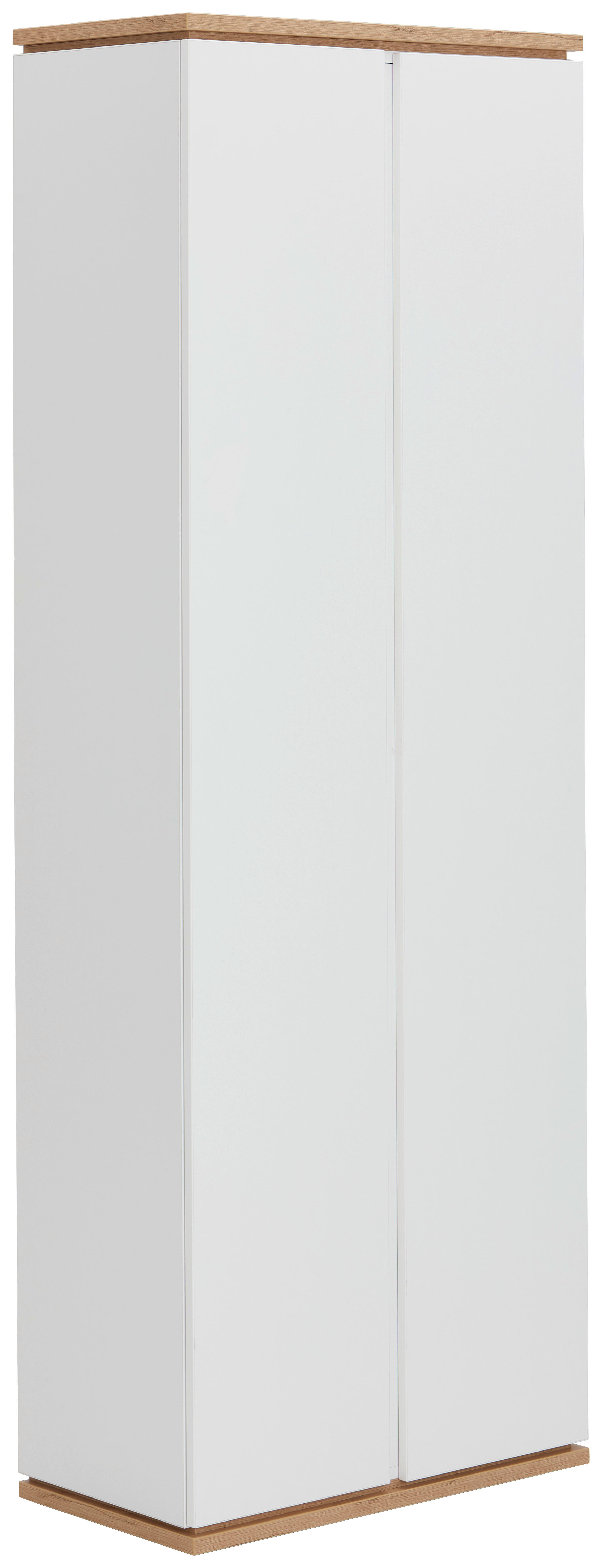 GARDEROBENSCHRANK 70/200/37,8 cm  - Schwarz/Weiß, Design, Holzwerkstoff/Kunststoff (70/200/37,8cm) - Xora