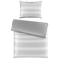 OBOJESTRANSKA POSTELJNINA PAULINA 140/200 cm saten siva  - siva, Konvencionalno, tekstil (140/200cm) - Esposa
