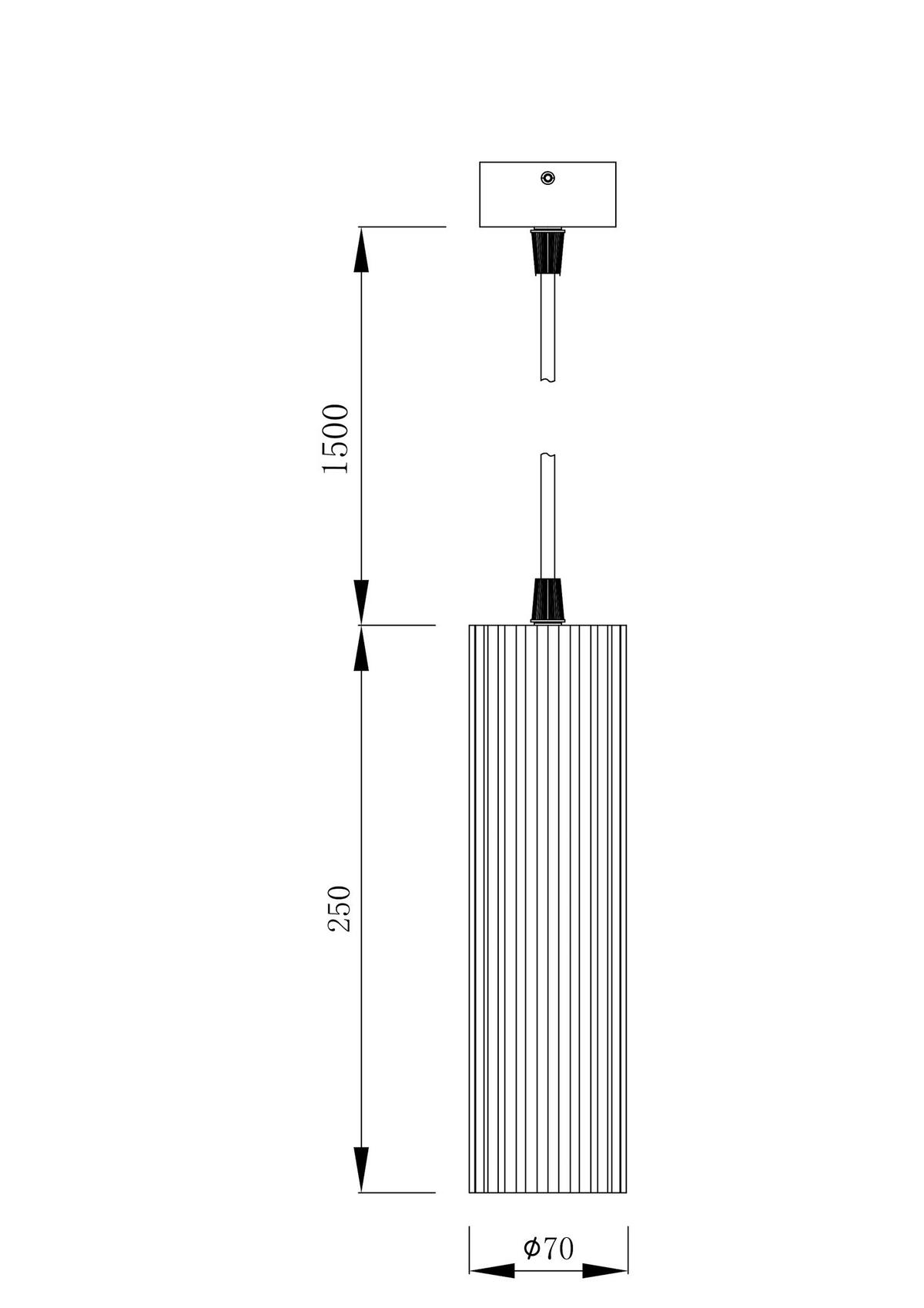 ZÁVĚSNÉ SVÍTIDLO, 7/175 cm  - černá, Design, kov (7/175cm)