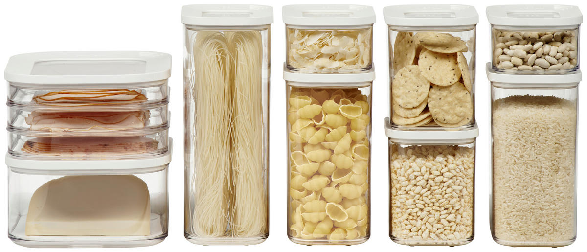 VORRATSDOSE MODULA 4,5 L  - Transparent/Weiß, Basics, Kunststoff (4,5l) - Mepal