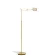 LESELEUCHTE 24/146 cm   - Goldfarben/Weiß, KONVENTIONELL, Kunststoff/Metall (24/146cm) - Novel