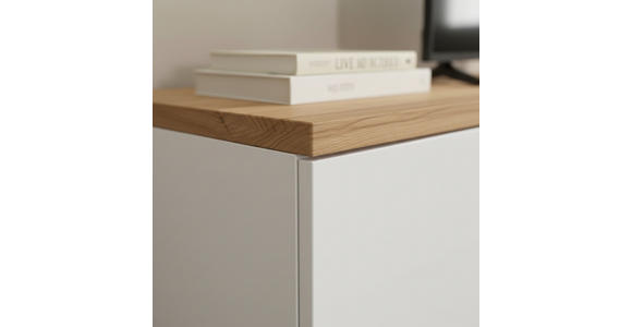 LOWBOARD  240/44/35 cm 2 Schublade(n) hängend  - Eichefarben/Weiß, KONVENTIONELL, Holz/Holzwerkstoff (240/44/35cm) - Xora