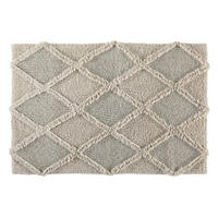 BADEMATTE Silberfarben 60/90 cm  - Silberfarben, Textil (60/90cm) - Esposa