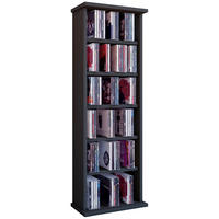 CD-REGAL Schwarz  - Schwarz, KONVENTIONELL, Holzwerkstoff (31/92/18cm) - MID.YOU