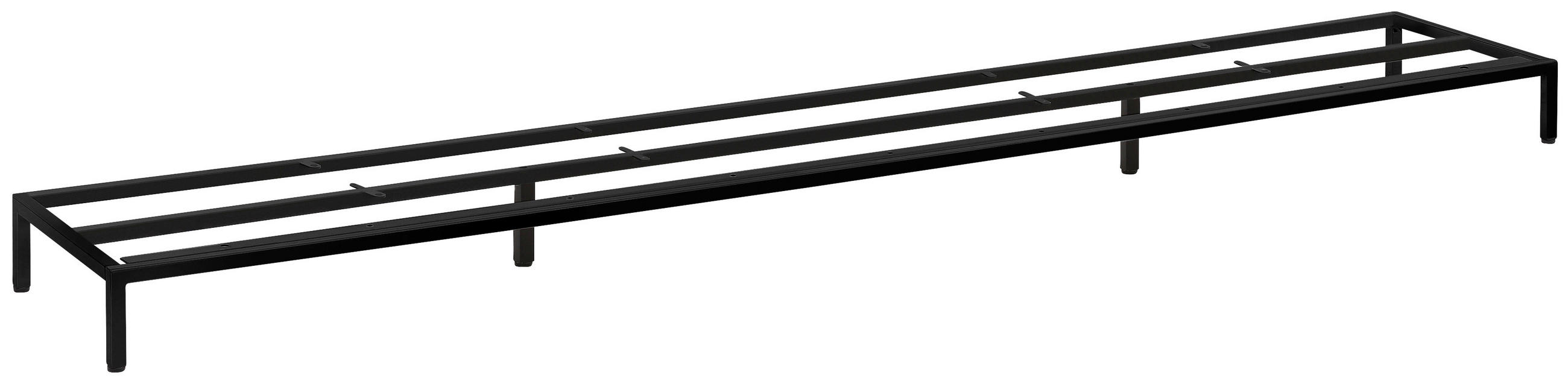 FUßGESTELL - Schwarz, Design, Metall (225/13/39,5cm)
